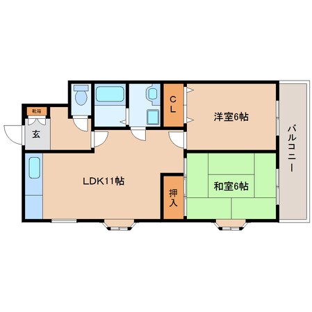 畠田駅 徒歩2分 3階の物件間取画像